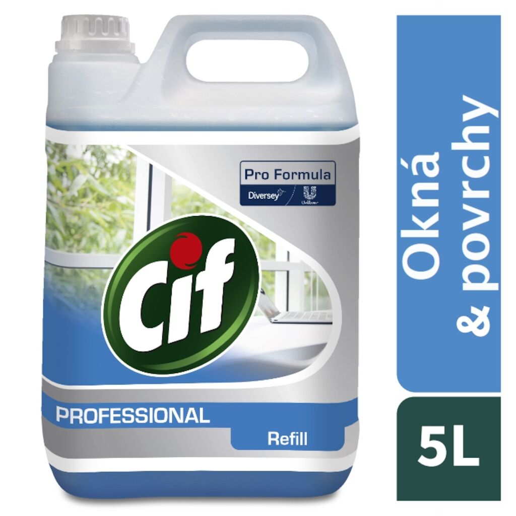 Cif Pro Formula Glass & Multi Surface Cleaner 2x5L - Čistiaci prostriedok na okná a povrchy